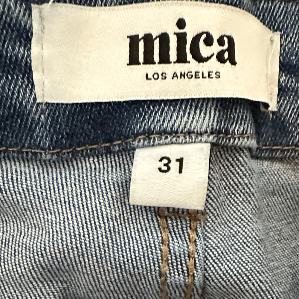 Stylish Blue Flare Wide Leg Jeans - Picture 4 of 5